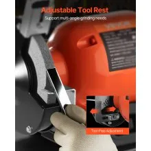 VEVOR Bench Grinder 6-inch Bench Grinder 250W 3450RPM High-Speed Table Grinders