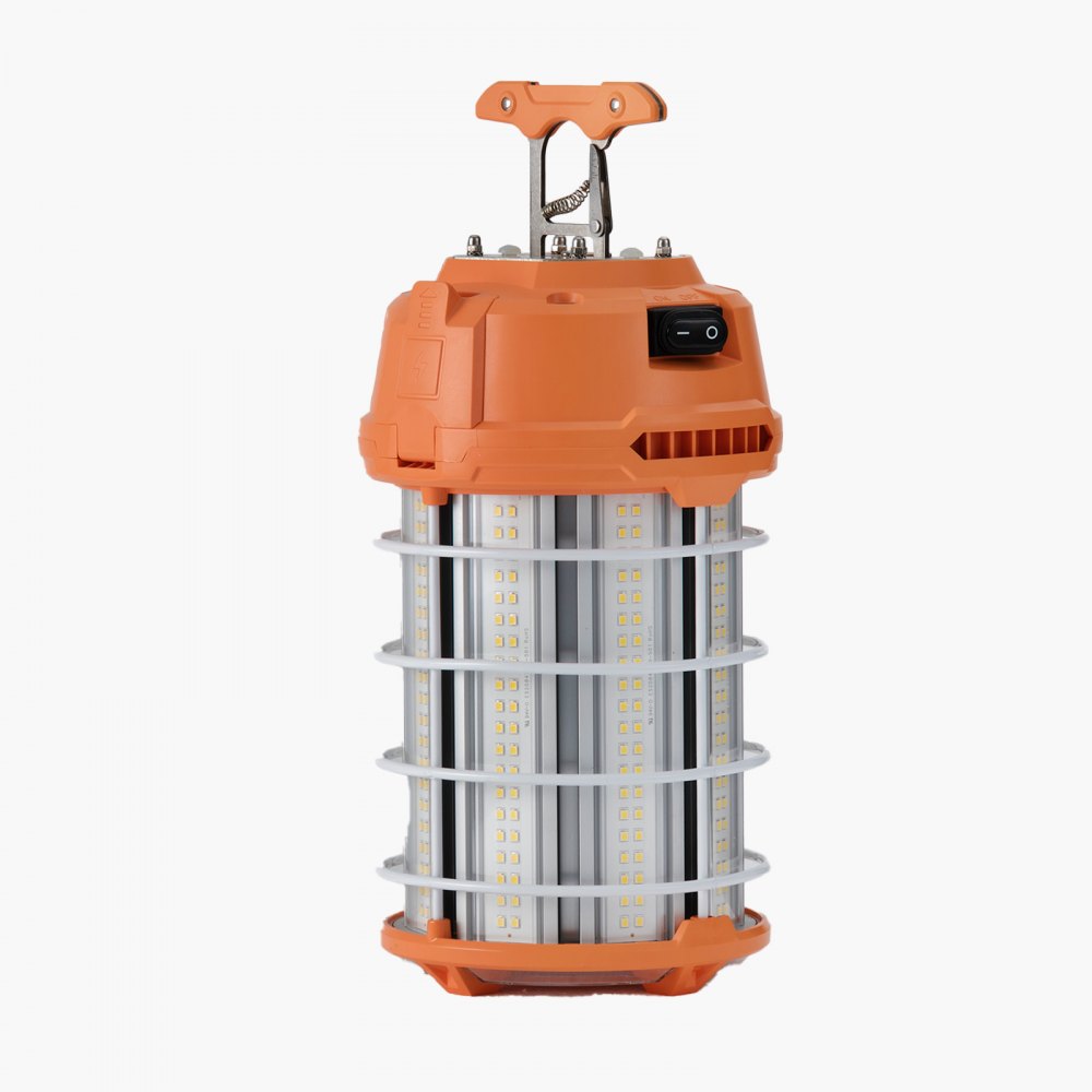 VEVOR LED Temporary Work Light, 150W, 19000 lm, 5000K Durable & Water-Resistant, Linkable up to 6 Units, Ceiling or Stand Job Site Illumination for Construction Sites, Workshops, Indoor & Outdoor Use
