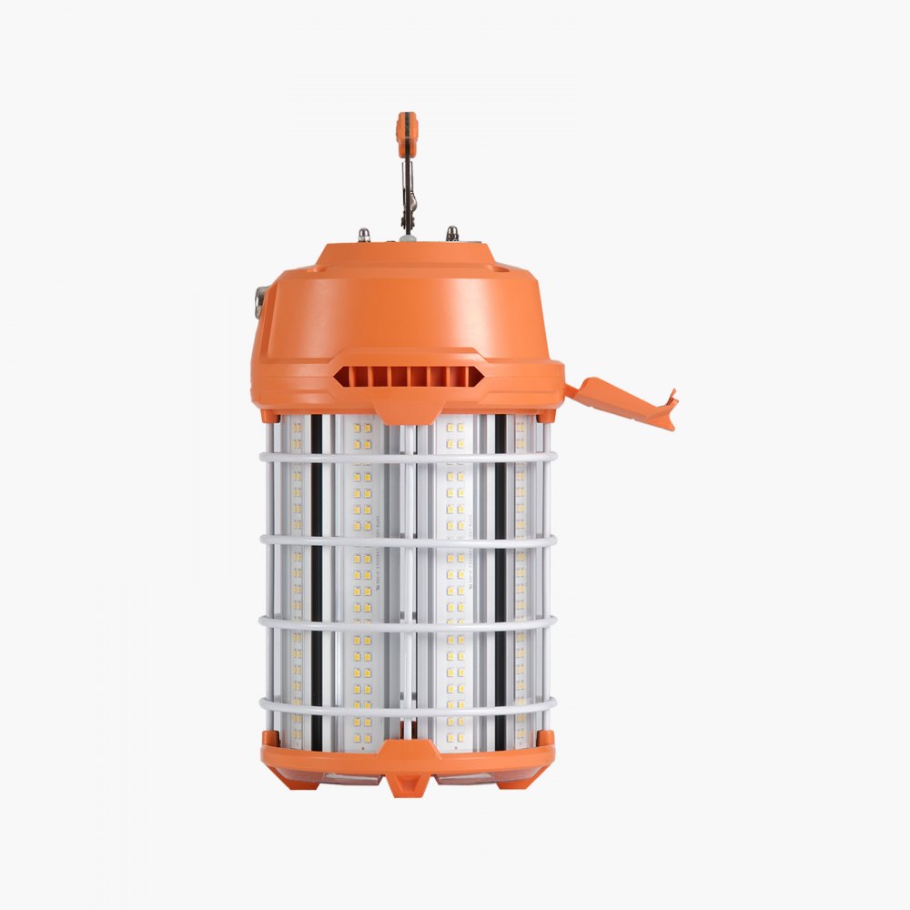 VEVOR LED Temporary Work Light, 150W, 19000 lm, 5000K Durable & Water-Resistant, Linkable up to 6 Units, Ceiling or Stand Job Site Illumination for Construction Sites, Workshops, Indoor & Outdoor Use