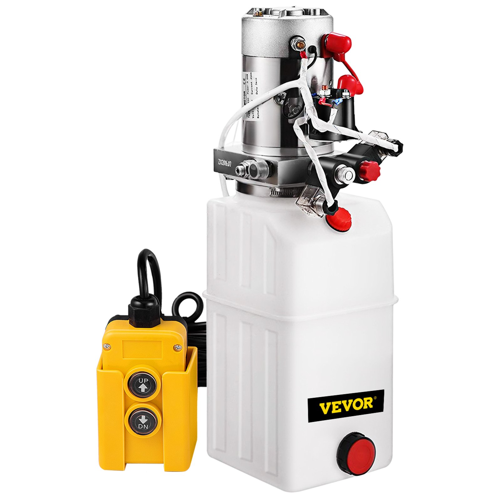VEVOR 6 Quart Double Acting Hydraulic Pump Dump Trailer Repair Unit Pack Lift