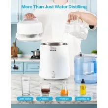 6L Water Distiller Home Countertop Purifier Machine 900W Plastic Stainless Steel