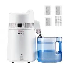 6L Water Distiller Home Countertop Purifier Machine 900W Plastic Stainless Steel