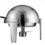 Pack Of 2 Stainless Steel Chafing Dish Sets Round Roll Food Warmers W/spoon Clip