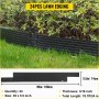 VEVOR Aluminum Landscape Edging, 24 PCS Metal Garden Edging, 78.7 ft Total Length Lawn Edging Border, 39" x 5.5" x 3/16" Landscape Borders, Black Landscaping Metal Edging for Garden Flowerbed Yard