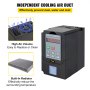 VEVOR VFD 7.5KW,Variable Frequency Drive 35A,CNC VFD Motor Drive Inverter Converter 220V,for Spindle Motor Speed Control (1or 3 Phase Input, 3 Phase Output)