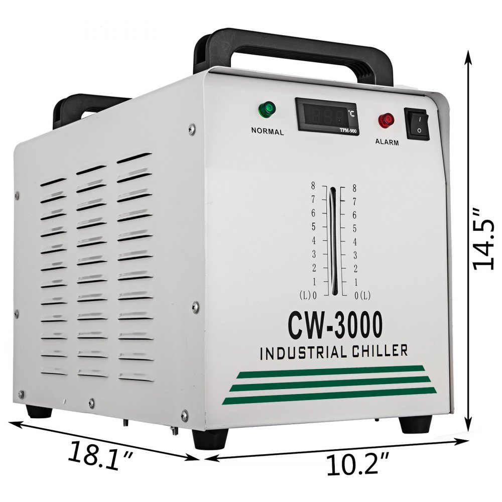 80w Co2 Laser Cutter Laser Engraver And Cw-3000 Industrial Water Cooler Chiller