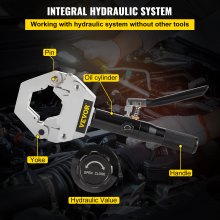 VEVOR 71500 Automotive A/C Hand held Hydraulic Hose Crimper Crimping Tool Kits for Repair Air Conditioner/Car Pipes