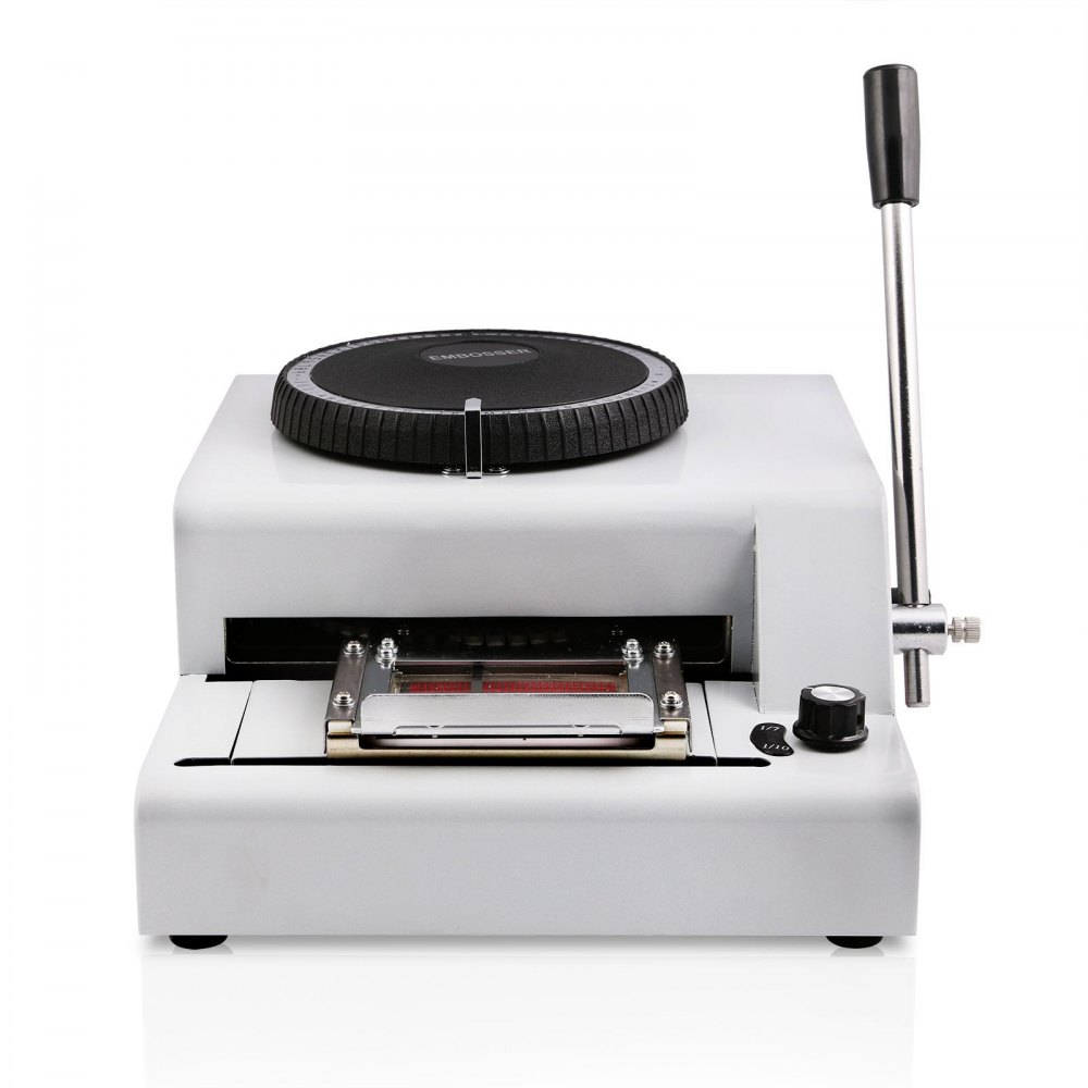 VEVOR 72 Character Manual Embossing Machine and Hot Foil Stamping Machine 8x10 cm for PVC or ID or Credit Card