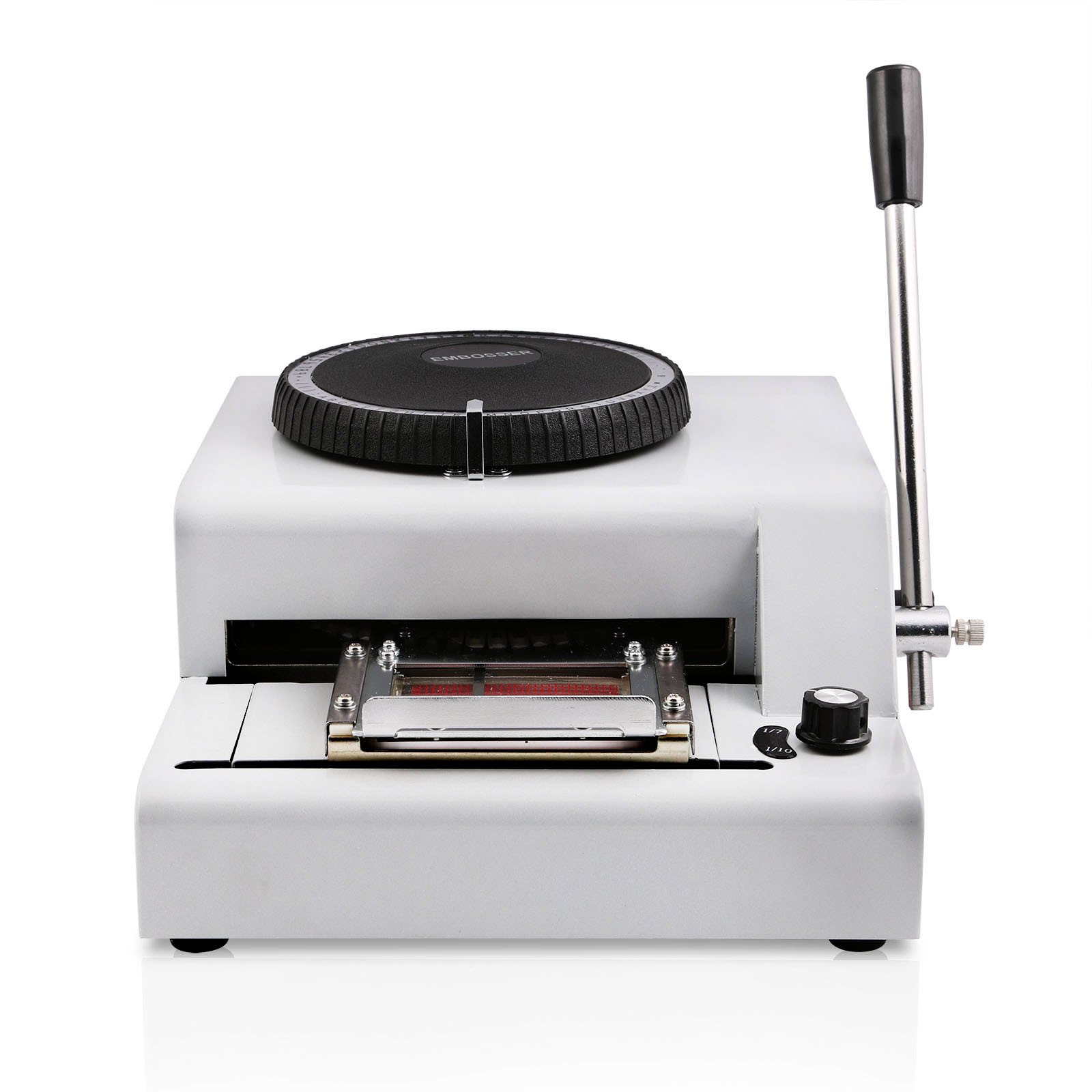 VEVOR 72 Character Manual Embossing Machine and Hot Foil Stamping Machine 8x10 cm for PVC or ID or Credit Card