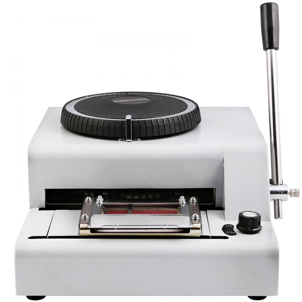 VEVOR 72-Character Manual Embosser Card Embossing Machine PVC/ID/Credit Card Stamping Machine Code Printer for PVC Card Credit ID VIP