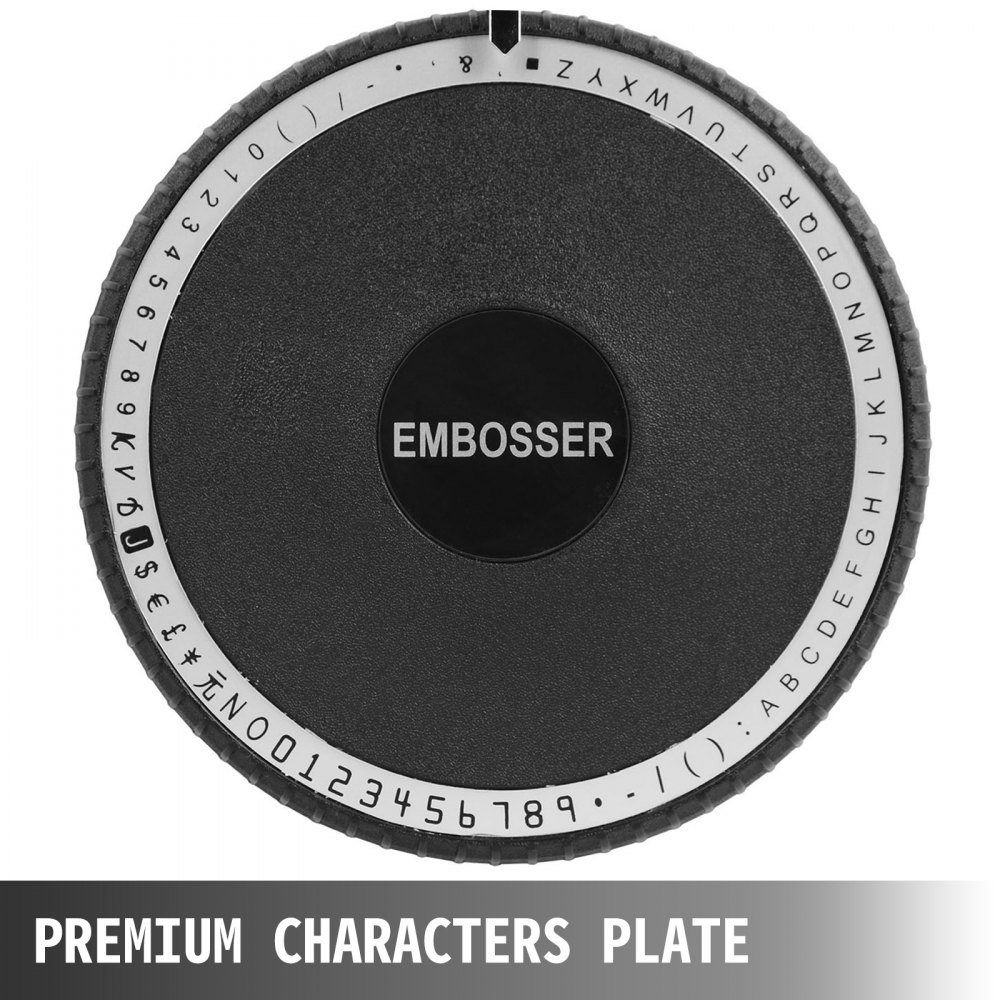 VEVOR Embossing Machine 72 Character Card Embosser for PVC Card Credit ID VIP Manual Embosser Machine Credit Card