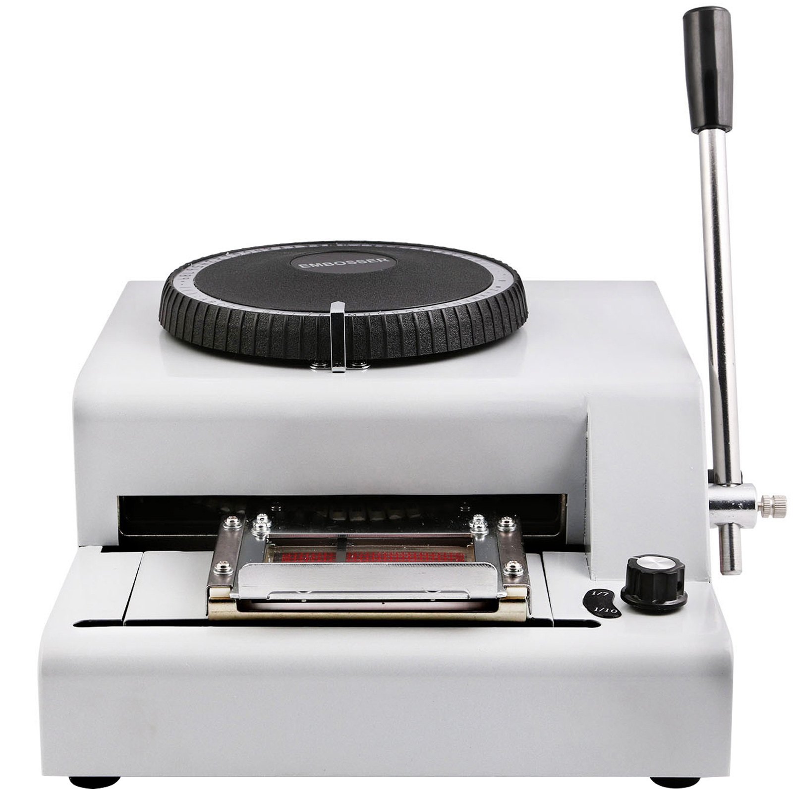 VEVOR 72-Character Manual Embosser Card Embossing Machine PVC/ID/Credit Card Stamping Machine Code Printer for PVC Card Credit ID VIP