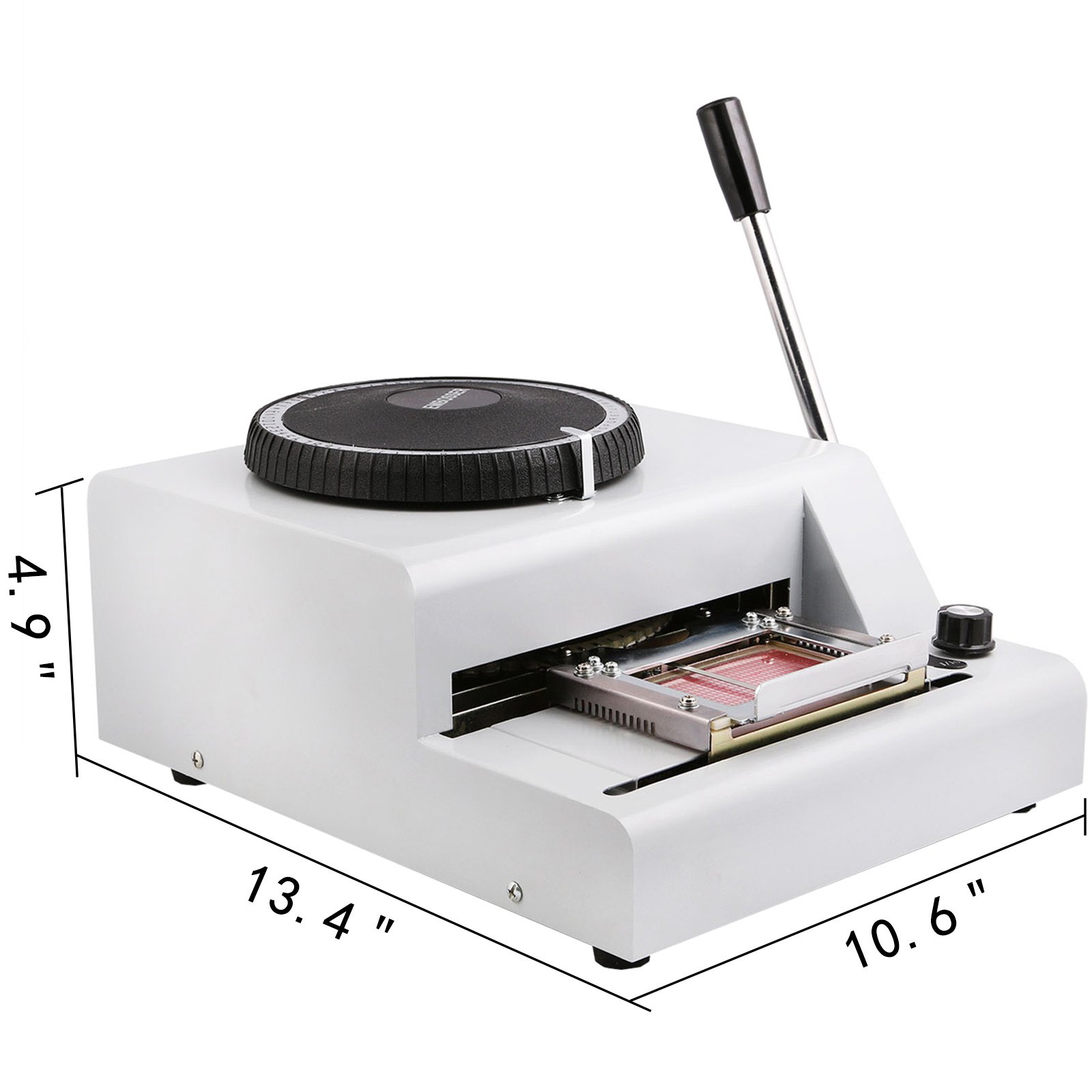 VEVOR 72-Character Manual Embosser Card Embossing Machine PVC/ID/Credit Card Stamping Machine Code Printer for PVC Card Credit ID VIP
