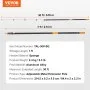VEVOR Telescoping Pole, 7 to 30 FT Pole, Extension Multi-Purpose Pole, Sturdy Aluminum Alloy Paint Extendable Pole with Flip-Lock Design, Telescopic Pole for Painting, Dusting and Cleaning