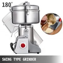 VEVOR Electric Grain Grinder 750g Grain Grinder Mill 2500W Powder Machine Flour Mill Grinder Electric Grain Mill Grinder for Herb Pulverizer Food Grade Stainless Steel Grinding Machine For Grain