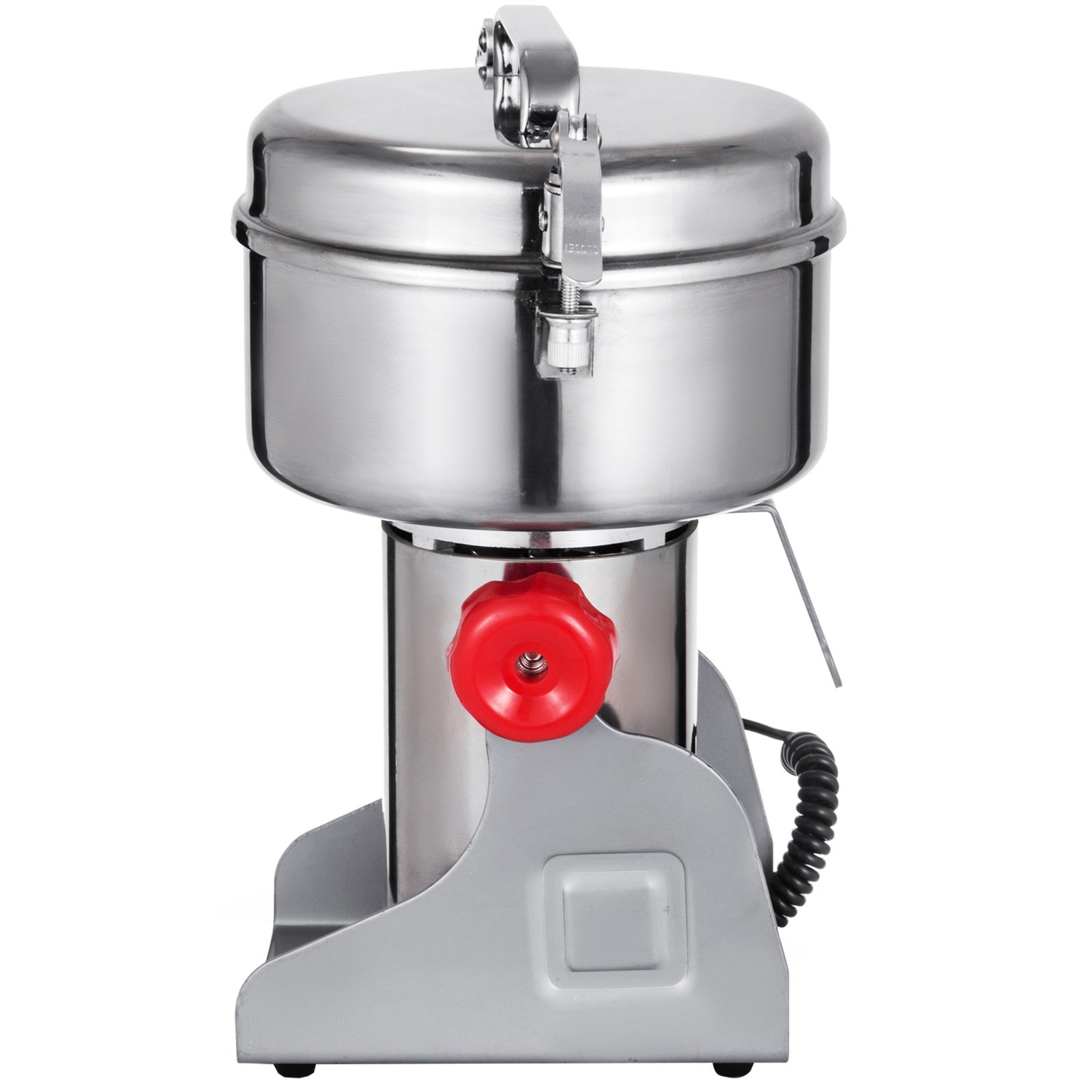 VEVOR 750g Electric Grain Grinder Mill Open-Cover-Stop Flour Powder Mill Grinder Pulverrizer High Speed Superfine Grain Mill Spice/Herb/Coffee/Nut/Powder Overload Protection Stainless Steel