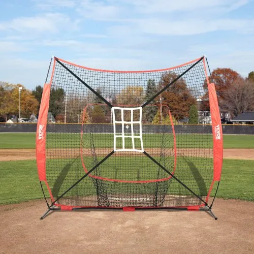 Baseball Softball Practice Net 7x7ft - Portable Batting Cage For Hitting, Pitching & Catching - Training Equipment With Carry Bag & Strike Zone - View #3