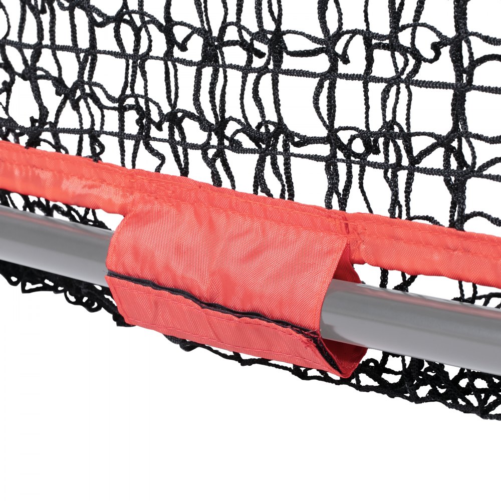 VEVOR 7x7 ft Baseball Softball Practice Net, Portable Baseball Training Net for Hitting Batting Catching Pitching, Backstop Baseball Equipment Training Aids with Strike Zone (Net Only)