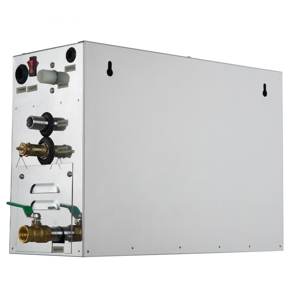 VEVOR Generador de vapor de 7 KW Vaporizador de sauna de 220 V con controles programables a prueba de agua para el hogar SPA Baño Hotel Ducha Baño (7KW-1)