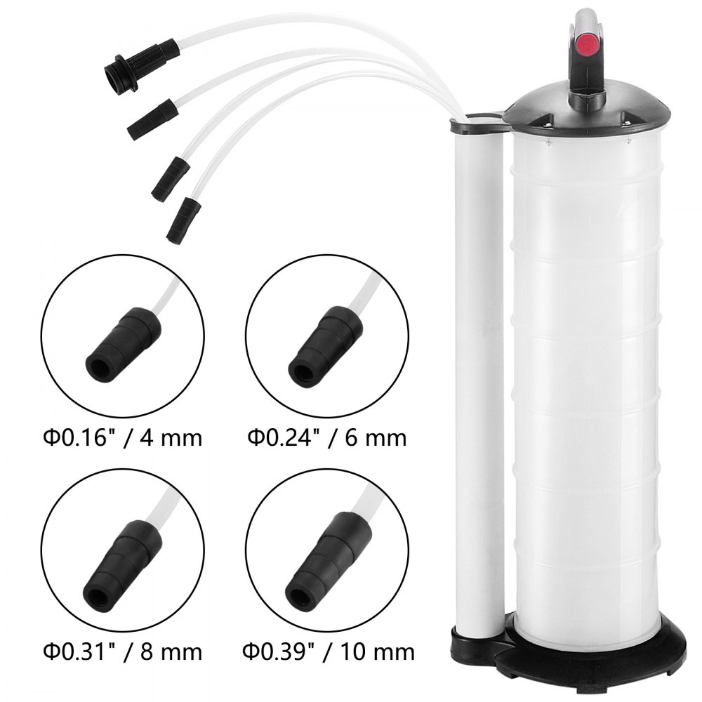 VEVOR Oil Extractor 7 Liter Engine Oil Extractor Oil Changer Vacuum Fluid Extractor Pump Tank Remover for Automotive (7Liter Oil Extractor)
