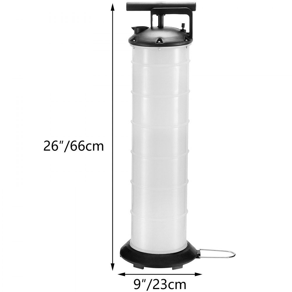 VEVOR Oil Extractor 7 Liter Engine Oil Extractor Oil Changer Vacuum Fluid Extractor Pump Tank Remover for Automotive (7Liter Oil Extractor)