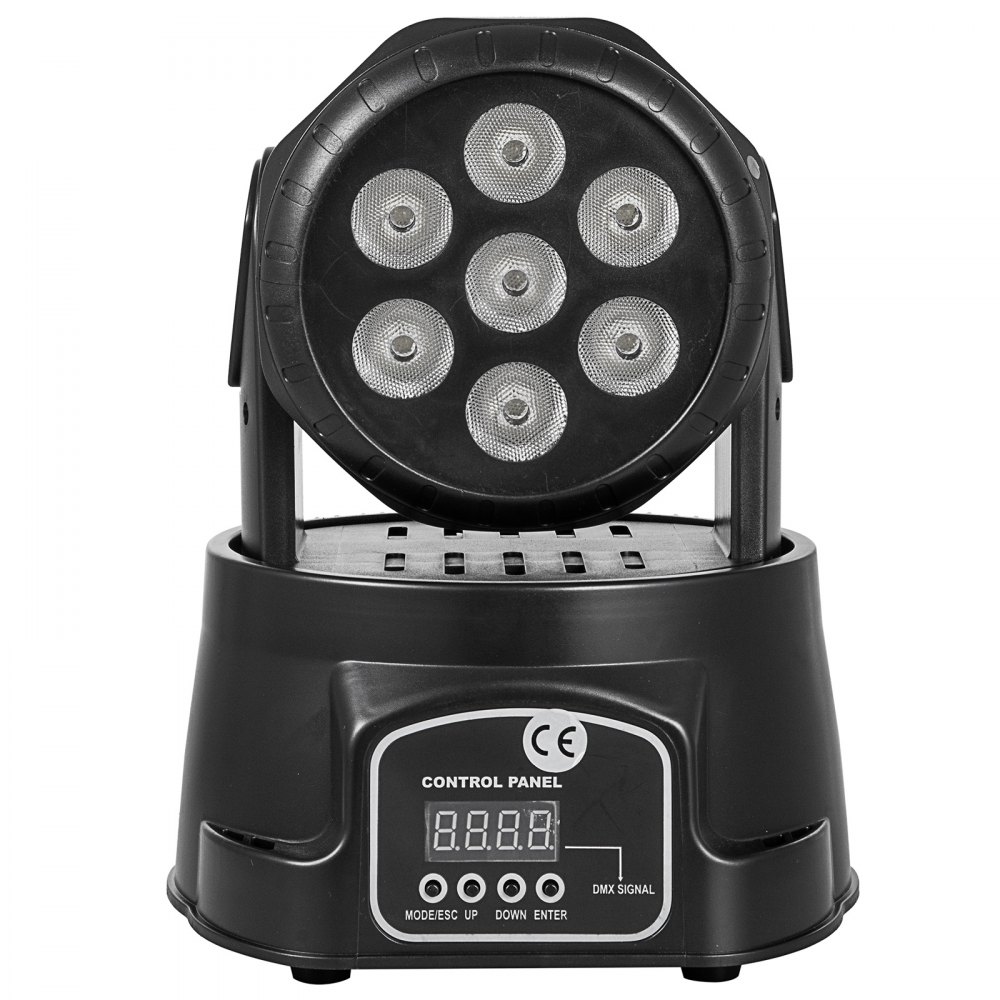 7X10W RGBW LED Moving Head Stage Lighting Pro DJ  Light
