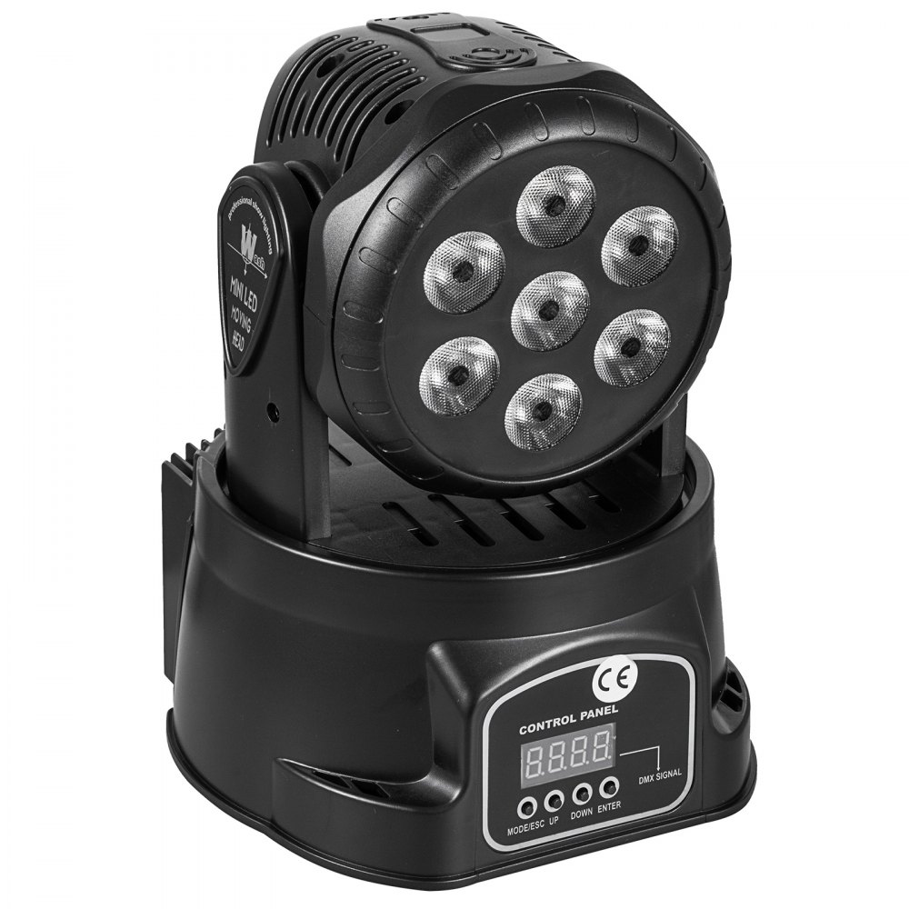 7X10W RGBW LED Moving Head Stage Lighting Pro DJ  Light