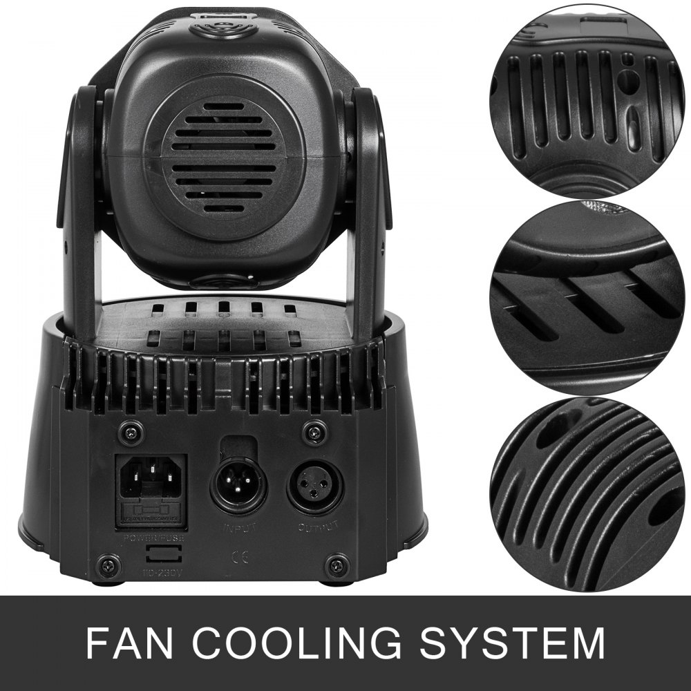 7X10W RGBW LED Moving Head Stage Lighting Pro DJ  Light
