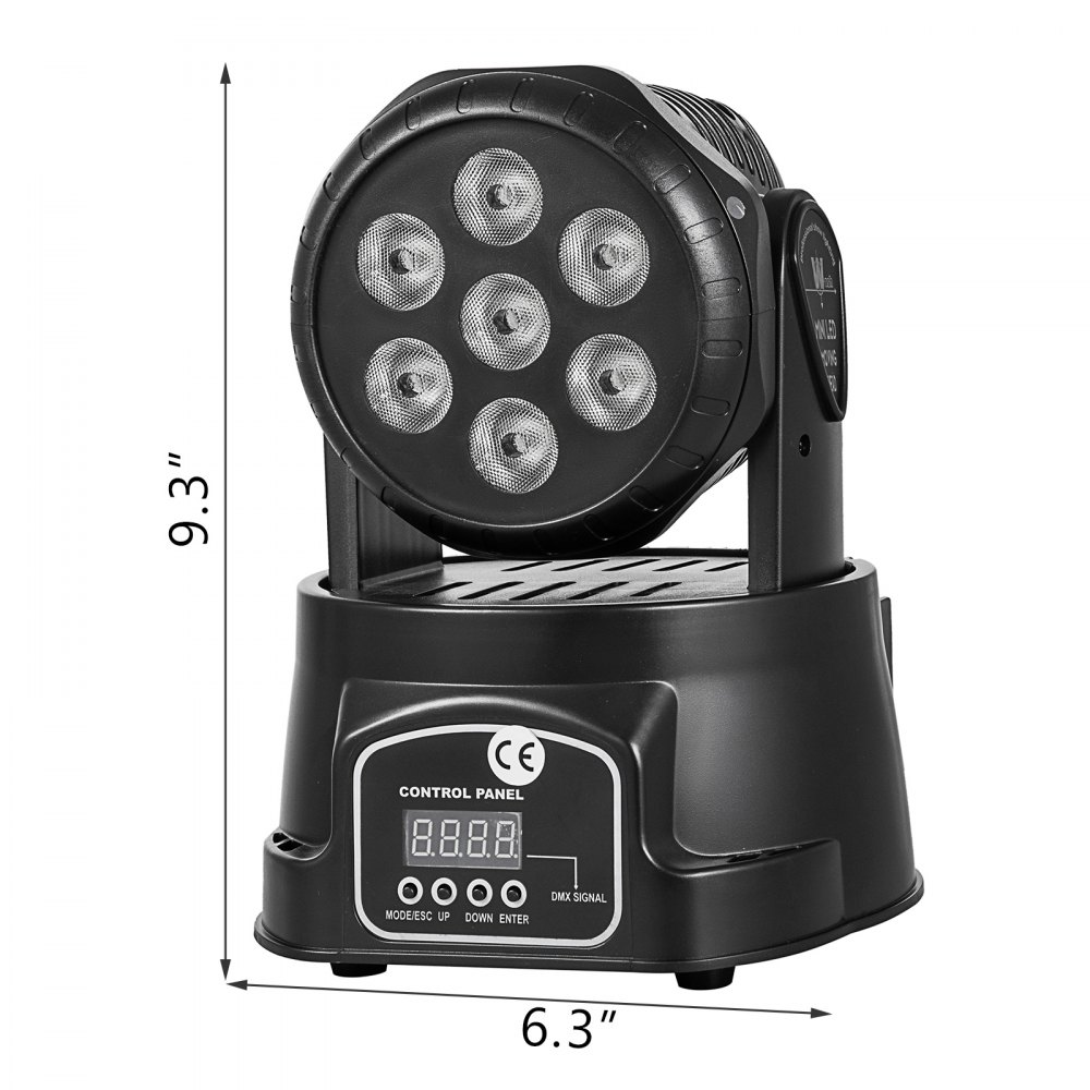 7X10W RGBW LED Moving Head Stage Lighting Pro DJ  Light