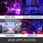7X10W RGBW LED Moving Head Stage Lighting Pro DJ  Light