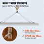 VEVOR 3/16 tommer 7x19 rustfrit stål flykabelrulle 500FT rustfrit stålkabel T304 Wire Rope Winch Kabel udskiftning (T304)