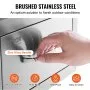 VEVOR 14x8.5 Inch Outdoor Kitchen Drawers Stainless Steel, Flush Mount Double Drawers,14W x 8.5H x 23D Inch, with Stainless Steel Handle, BBQ Drawers for Outdoor Kitchens or BBQ Island