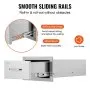VEVOR 14x8.5 Inch Outdoor Kitchen Drawers Stainless Steel, Flush Mount Double Drawers,14W x 8.5H x 23D Inch, with Stainless Steel Handle, BBQ Drawers for Outdoor Kitchens or BBQ Island