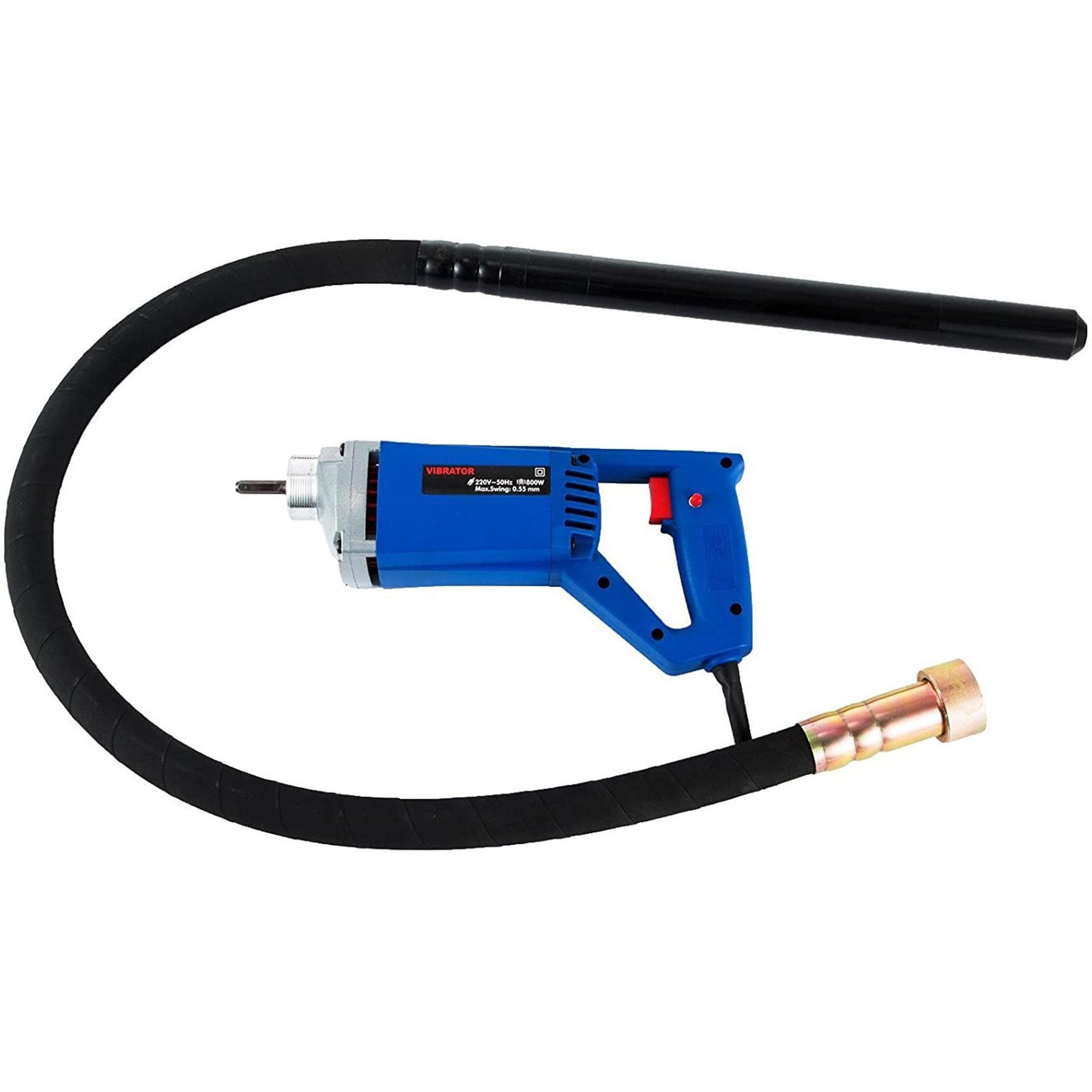 VEVOR 800w Electric Concrete Vibrator 1.5m Hose 35mm Compact Lightweight Powerful