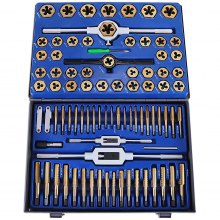 86PC Tap And Die Set SAE METRIC Tools W/Storage Case Tapping Thread Cutting