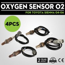 New Set of 4 Oxygen Sensors O2 89467-48050 89465-08040 for Toyota Sienna 04-06