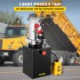 Hydraulic Pump Electric Hydraulic Pump 8L Single Acting Plastic Reservoir for Dump Trailer
