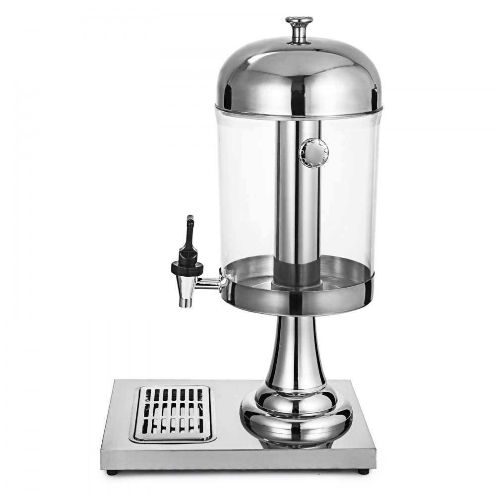 VEVOR Dispensador de Bebidas Comercial 8L/2.2 Galones Máquina de Bebidas de Jugo Frío para Frío y Caliente Adecuado para Fiestas Restaurantes Hoteles Buffets Banquetes Bares