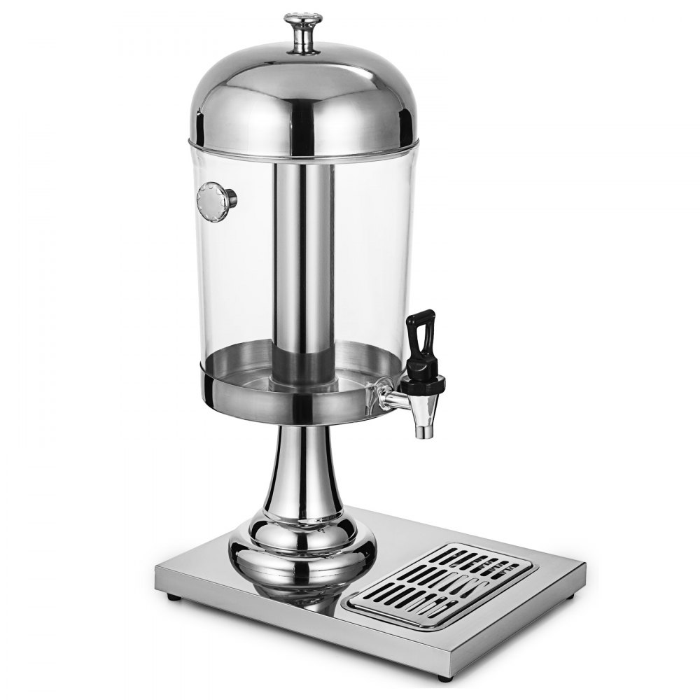 VEVOR Dispensador de Bebidas Comercial 8L/2.2 Galones Máquina de Bebidas de Jugo Frío para Frío y Caliente Adecuado para Fiestas Restaurantes Hoteles Buffets Banquetes Bares