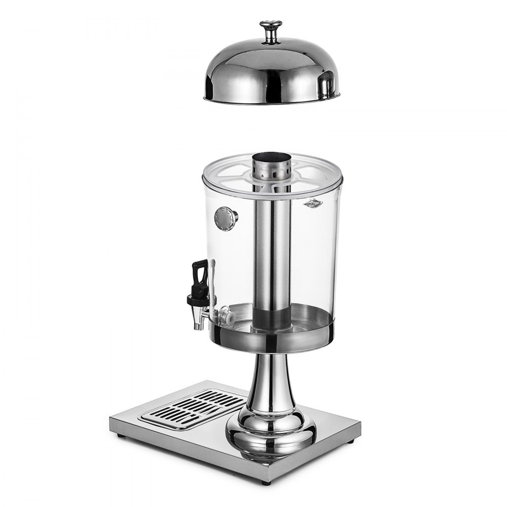 VEVOR Dispensador de Bebidas Comercial 8L/2.2 Galones Máquina de Bebidas de Jugo Frío para Frío y Caliente Adecuado para Fiestas Restaurantes Hoteles Buffets Banquetes Bares