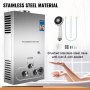 8l Tankless Hot Water Heater Propane Gas Lpg Automatic Ignition Digital Modern