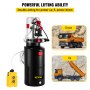 8L Hydraulic Double Acting Pump 12V DC Steel Reservoir Industrial