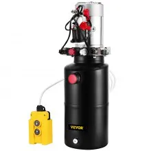 VEVOR Hydraulic Power Unit 12V DC Double Acting Hydraulic Pump 8 Quart Steel Reservoir Hydraulic Pump Unit for Dump Trailers Car Lift Pump (8 Quart Double Acting Steel)