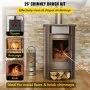 VEVOR Chimney Sweep Kit 26FT Length, Chimney Cleaning Tool Kits with 8 Nylon Flexible Rods, Chimney Brush Kit Driven by Drill for Sweeping Fireplace