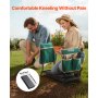 Garden Kneeler and Seat 8" EVA Pad Folding Garden Stool Heavy Duty Garden Bench