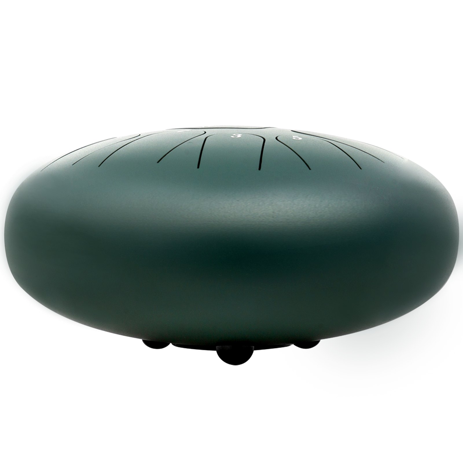 VEVOR Steel Drum 11 Notes Percussion Instrument 8 Inches Tongue Drum, Steel Tongue Drum, Steel Drums Instruments With Bag, Book, Mallets, Mallet Bracket, Hang Pan Drum Instrument, Mineral Green