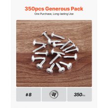 Self Tapping/Drilling Screws 3/4 Inch Stainless Steel Phillips Wafer Head 350pcs