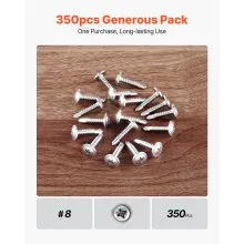 Self Tapping/Drilling Screws 3/4 Inch Stainless Steel Phillips Wafer Head 350pcs