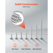 Self Tapping/Drilling Screws 3/4 Inch Stainless Steel Phillips Wafer Head 350pcs