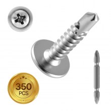 Self Tapping/Drilling Screws 3/4 Inch Stainless Steel Phillips Wafer Head 350pcs